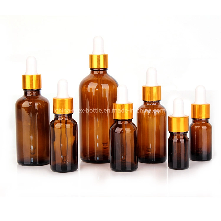 5ml-100ml Amber Glass Empty Essential Oil Bottle with Dropper