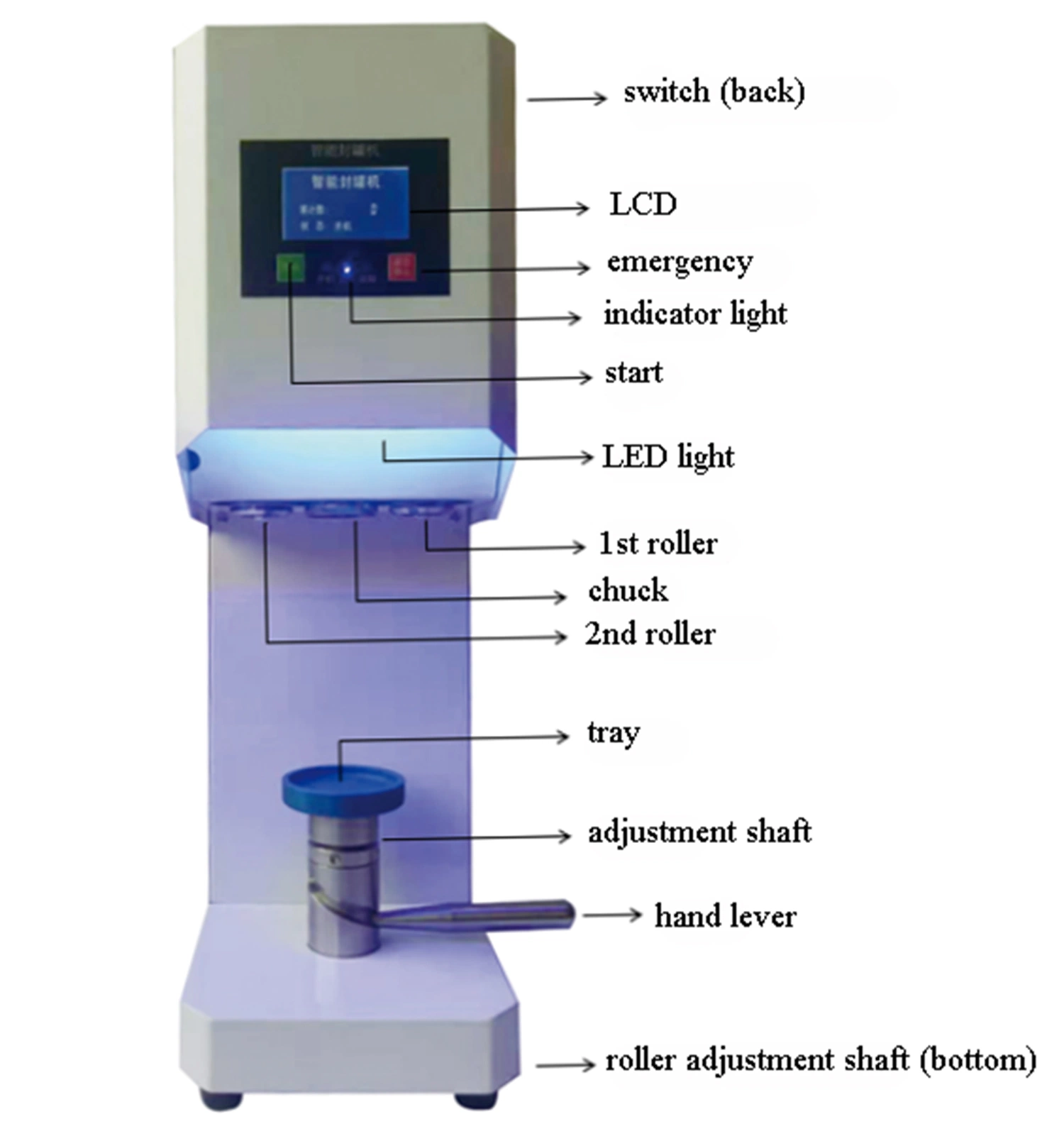 Packing Seamer Cans Seal Bubble Tea Sealer 500ml/650ml Aluminum Lid Plastic Pet Can Bottle Sealing Machine