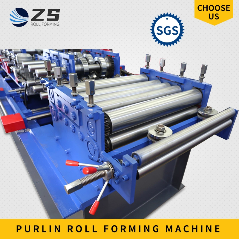 Steel Frame Profile Structure Building Automatic Changed CZ Purlin Cold Roll Forming Making Machine