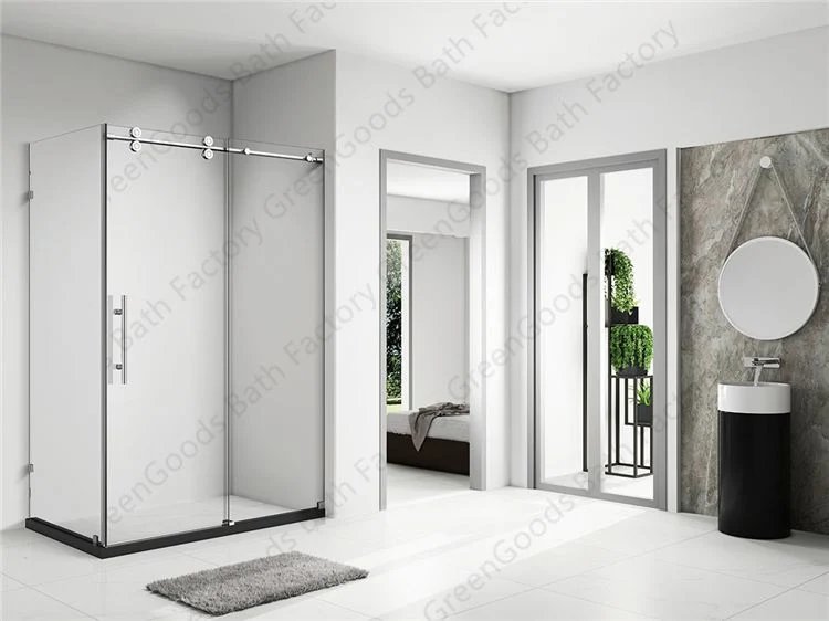 CE Hot Selling Best Price Russian Bathroom Fashion Acrylic Standing Tempered Glass Shower Rooms