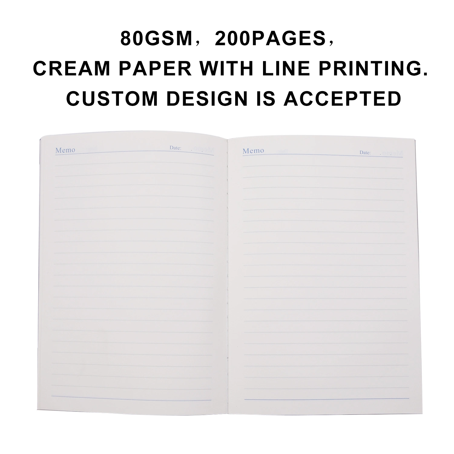 OEM Custom Logo A5 Hardcover Journal Travel Notebook PU Leather for Office