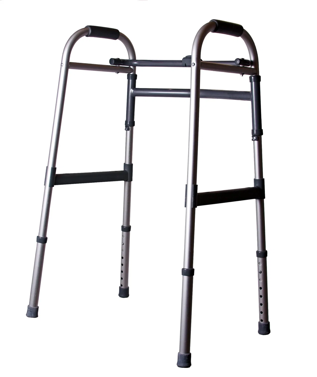 Chariot de chariot à roulettes en aluminium multifonctions Walker pour fauteuil roulant