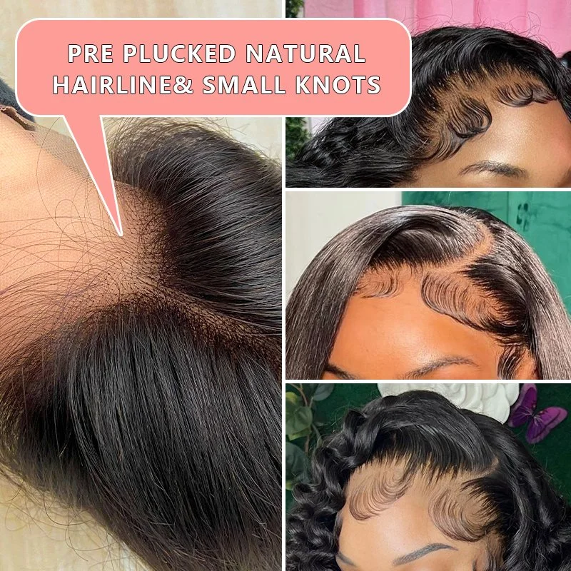 Fblhair Raw Human Hair Deep Wave 13X4 Wigs HD Glueless Full Lace Frontal Wigs