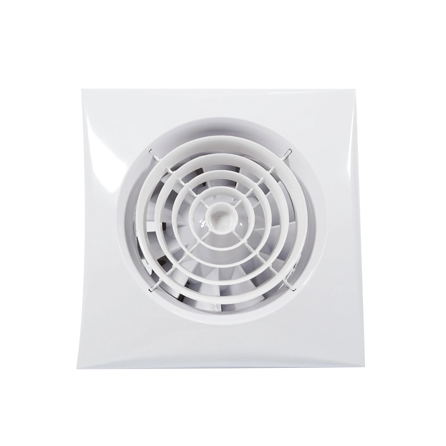 OEM/ ODM Factory Made Design Own 4 6 Inch Plastic Square Ventilation Kitchen Low Noise Wall Exhaust Fan with LED Light