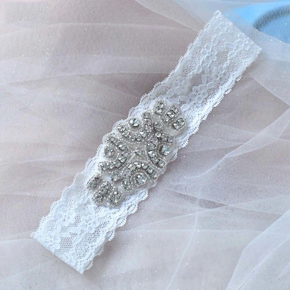 Hgt3004 Sweet Lace Elastic Diamond Band with Thigh Band Wedding Accessory