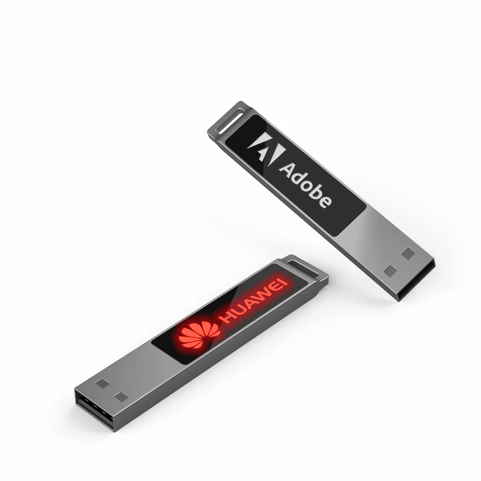 Clé USB métal 1 Go 4 Go 8 Go 16 Go 32 Go logo Stylo lumineux Drive Pendrive filles cadeau OEM