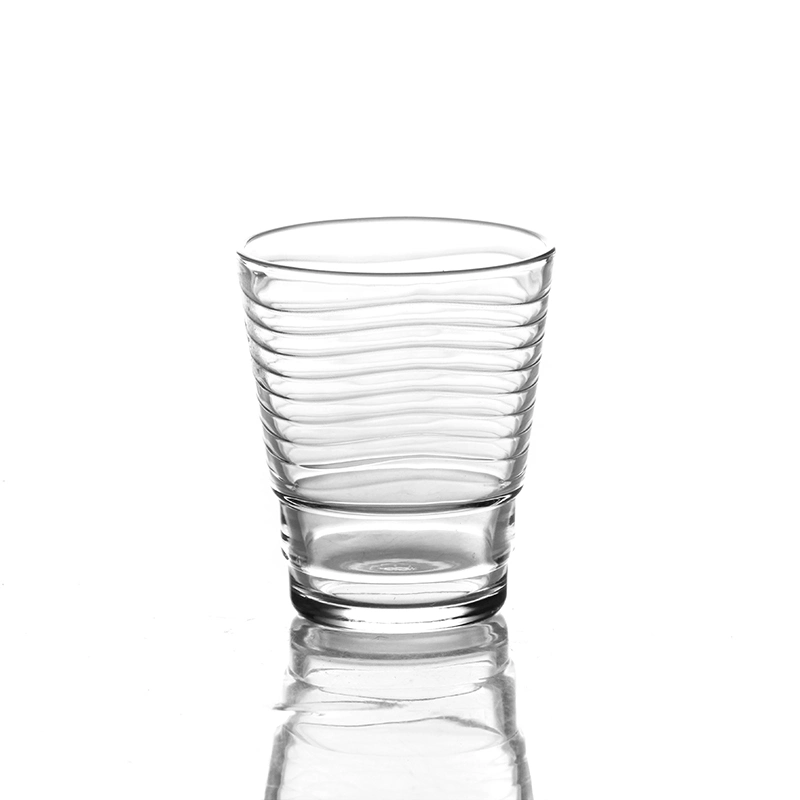 Classic Practical Glass Cup Sets with Different Size Glassware with Inner Design