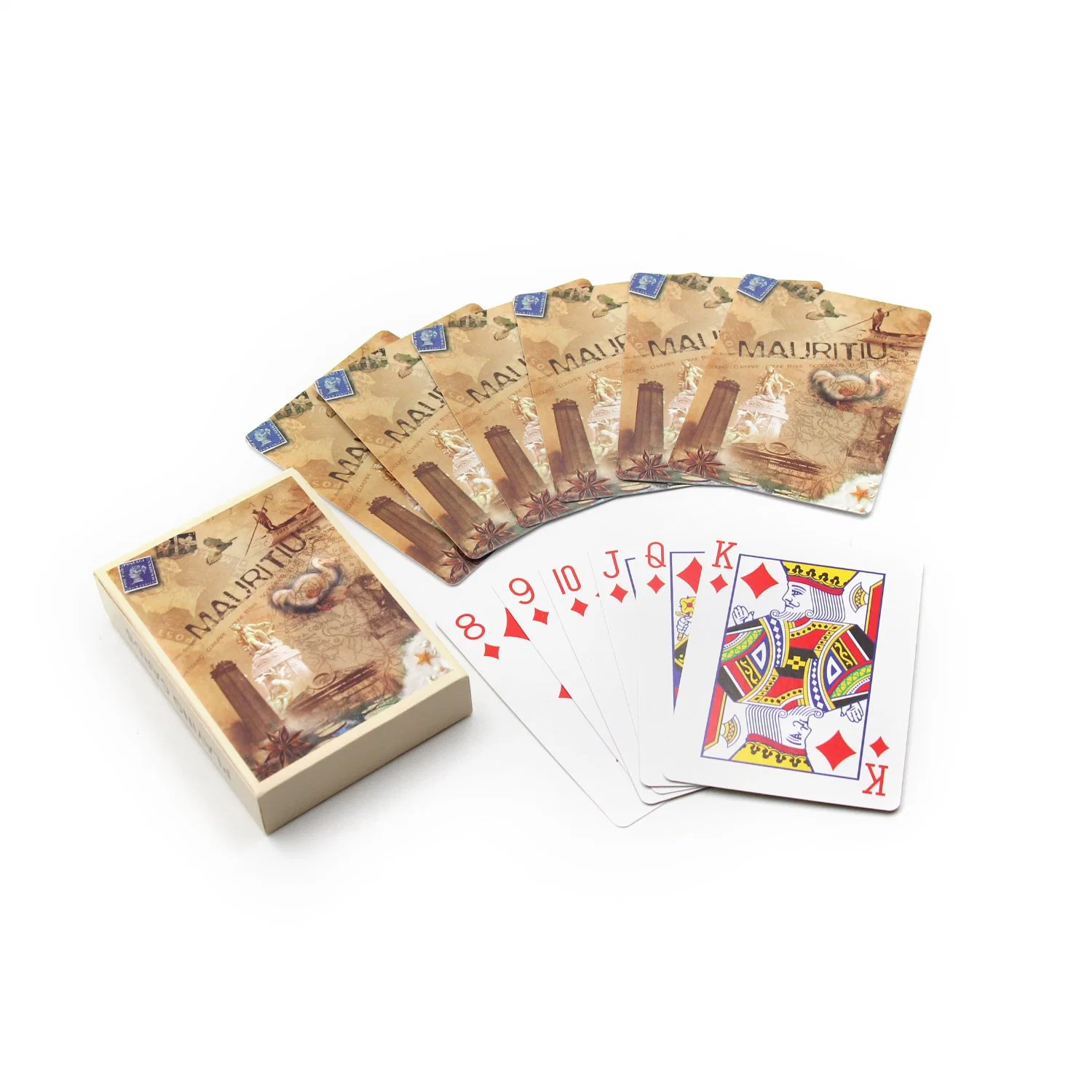 Hot Sale promocional USA UK Poker Cards Paper Game Card Tarjetas de juego de Casino personalizadas