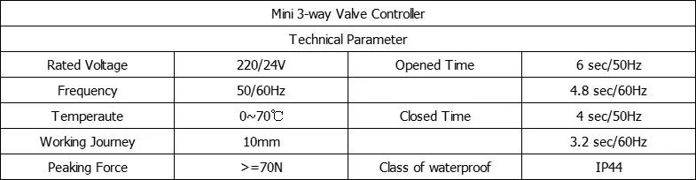 Wall-Hung Gas Boiler/Water Heater Cooler High Voltage 50Hz Water Three-Way Valve Controller Motor AC Motor