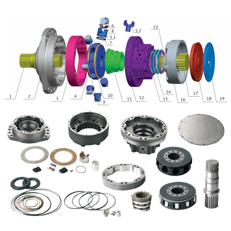 استبدل محرك Weichai Engine Poclain Series Travel Excavator Radial Ms Mse Piston Motor Hydraulic Orbit Orbital Gear Motor Wheel Motor Drive Motor OEM