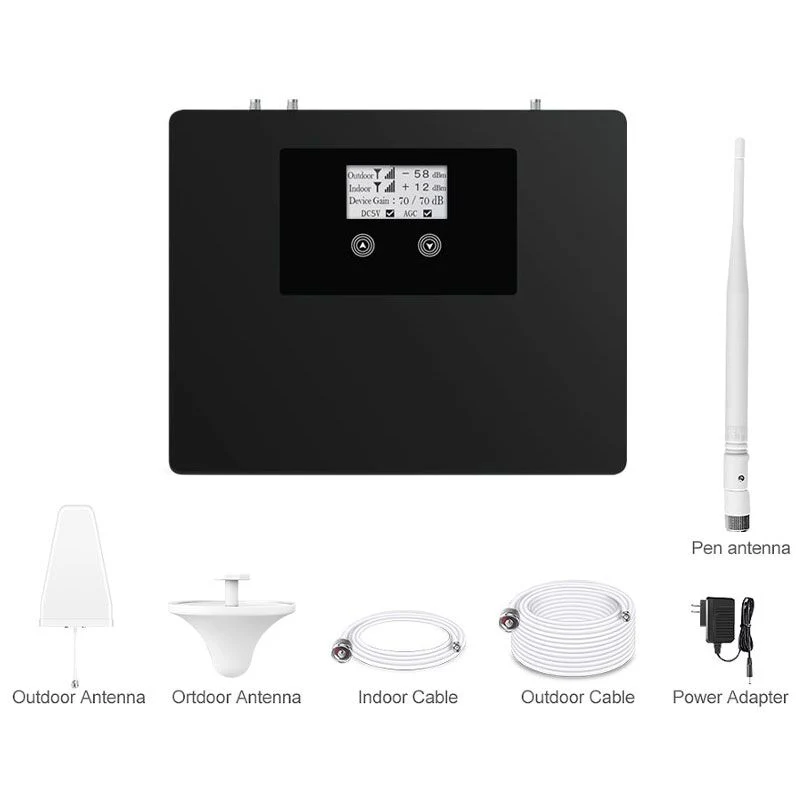 Indoor Dual Band Repeater GSM900MHz WCDMA2100MHz Amplifier Mobile Phone Network Signal Booster