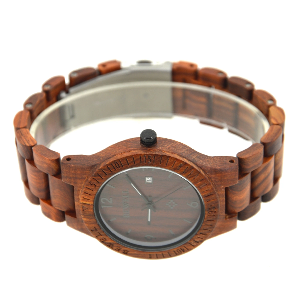 Free Add Custom Logo Wooden Wrist Watch for Promotion Gift