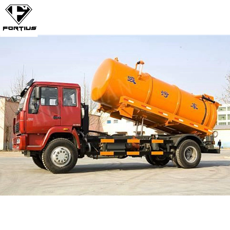 Sino Truck HOWO 4*2 266HP 10cbm 12cbm Fecal Suction Cleaning Sewage Vacuum Truck Septic Tanker Truck Price