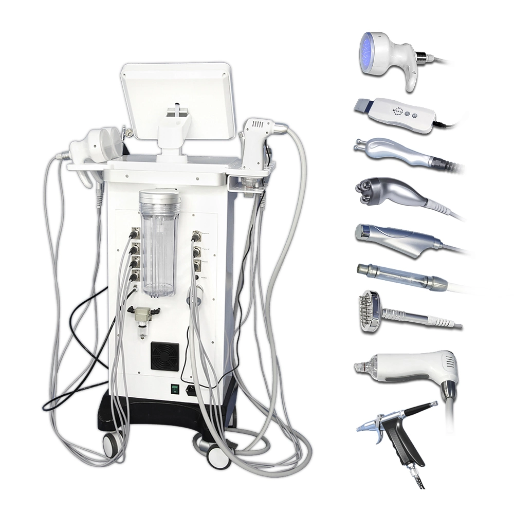 8 in 1 Multifunction Microdermabrasion Hydro Facial Glow Skin Beauty Device