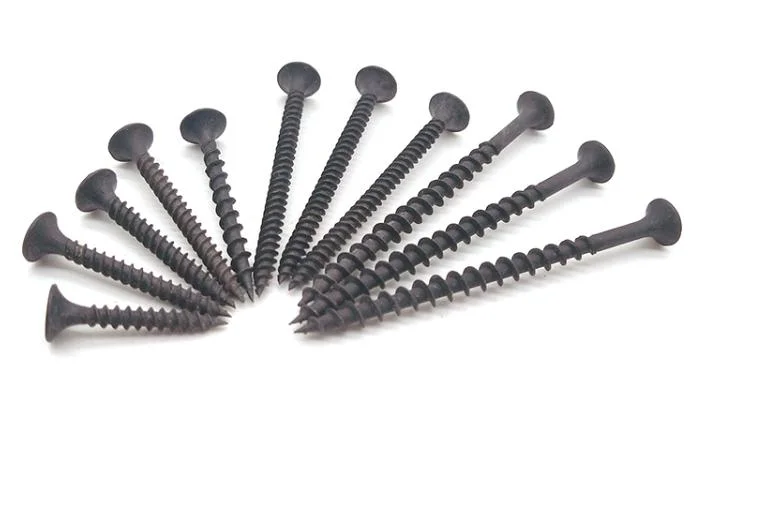 High quality/High cost performance  Screws Plaster Horn Head Black Drywall Screws for Building Decoration