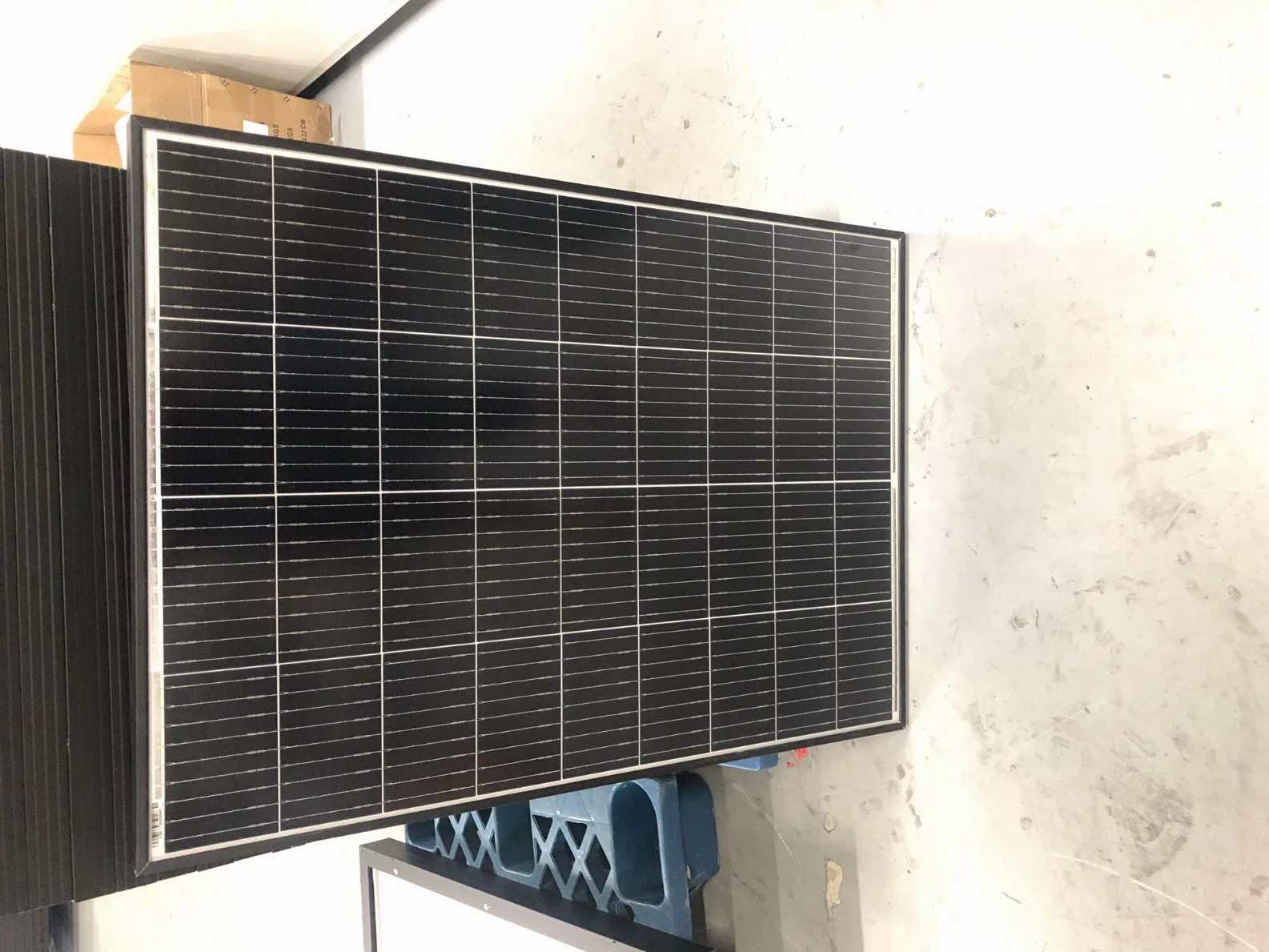 Panel Solar de 100W Marco negro para el hogar sistema de luz solar