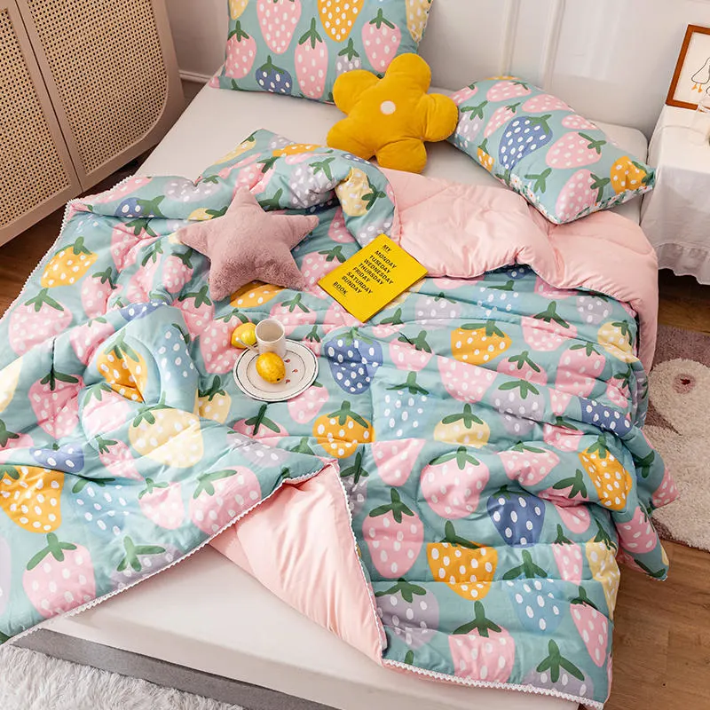 China Wholesale/Supplier All Season Soft Plush Comforter Set Quilt for Single Bed