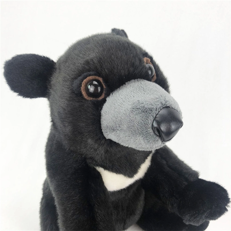 20cm Soft Furry Plush Teddy Wild Toy Lovely Black Bear Stuffed Animal