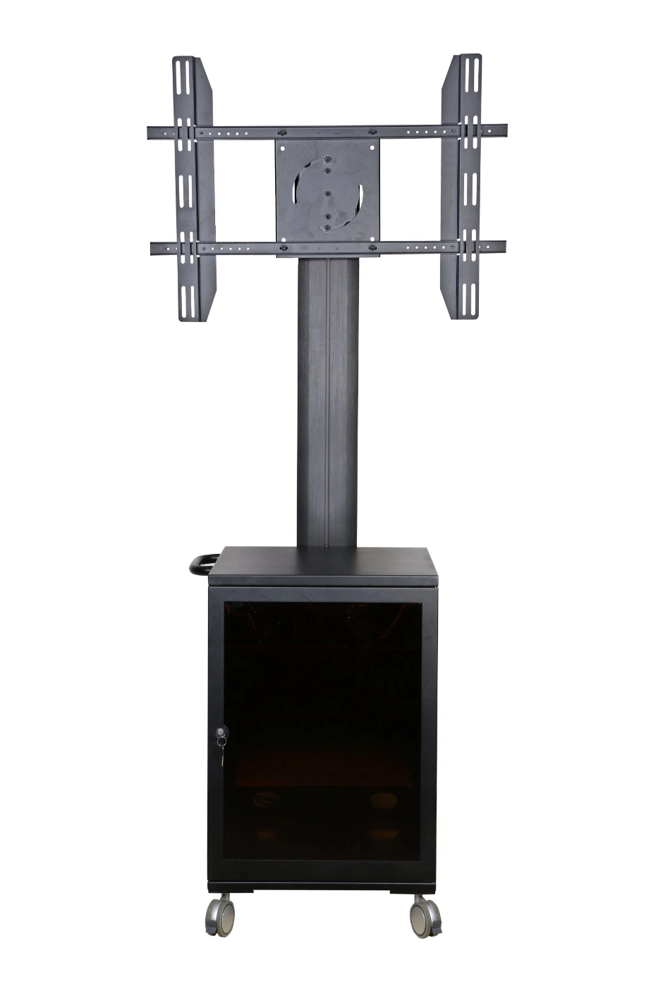 Hot Sale Landscape/Portrait Video Conference Mount / Stand with Media Cabinet