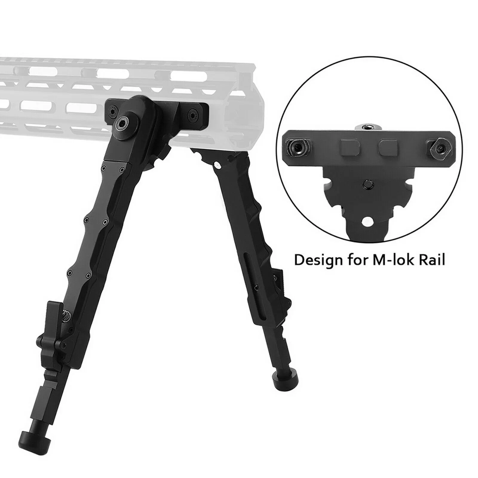 V9 Bipod Swivel Adjustable Qd Rail Mount