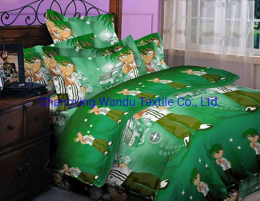 Hotel Children&prime; S Room Textiles Four-Piece Children&prime; S Cartoon Bed