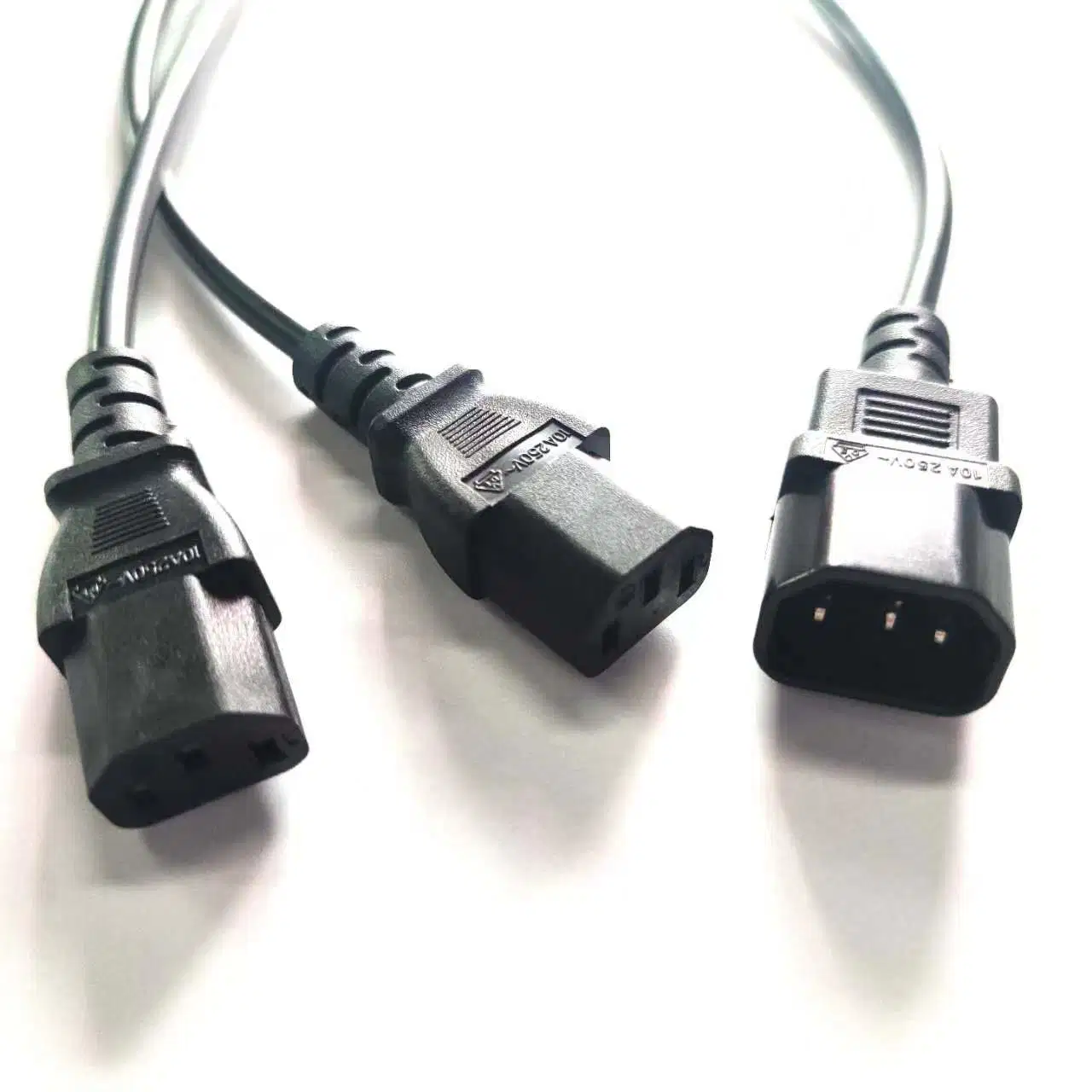 IEC C14 to 2xc13 Computer Power Extension Cord Y Splitter Power Cable