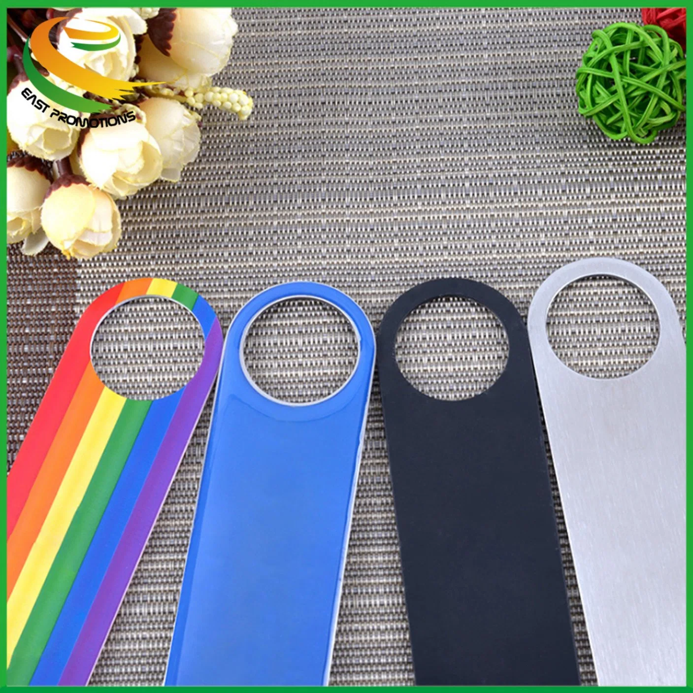 Customized Logo Cast Iron Bar Metal Rainbow Multifunction Beer Bottle Opener Bar Blade Stainless Steel Plain Bottle Opener