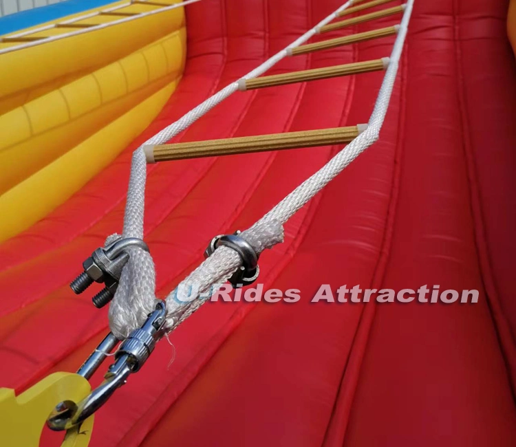 Party Fun Inflatable Jacob Rope Ladder  Climbing sport games Outdoor Challenge Game For Carnival Events