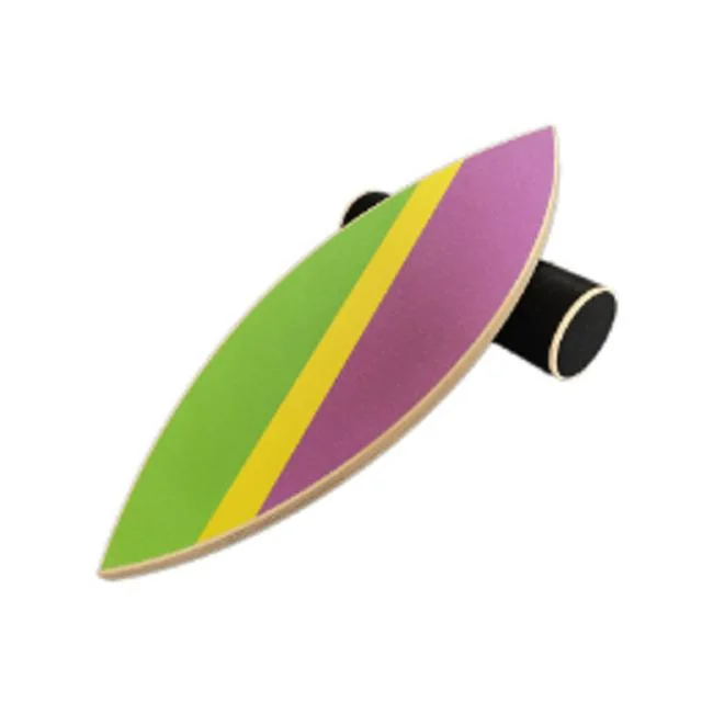 Diseñado ejercicio Morado Verde Amarillo Balance Junta Mini Surf para Adulto