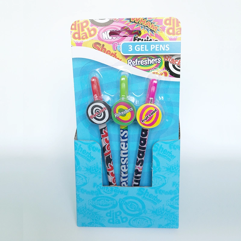 Soft PVC Decorated Clip Nice Design Gel Pen