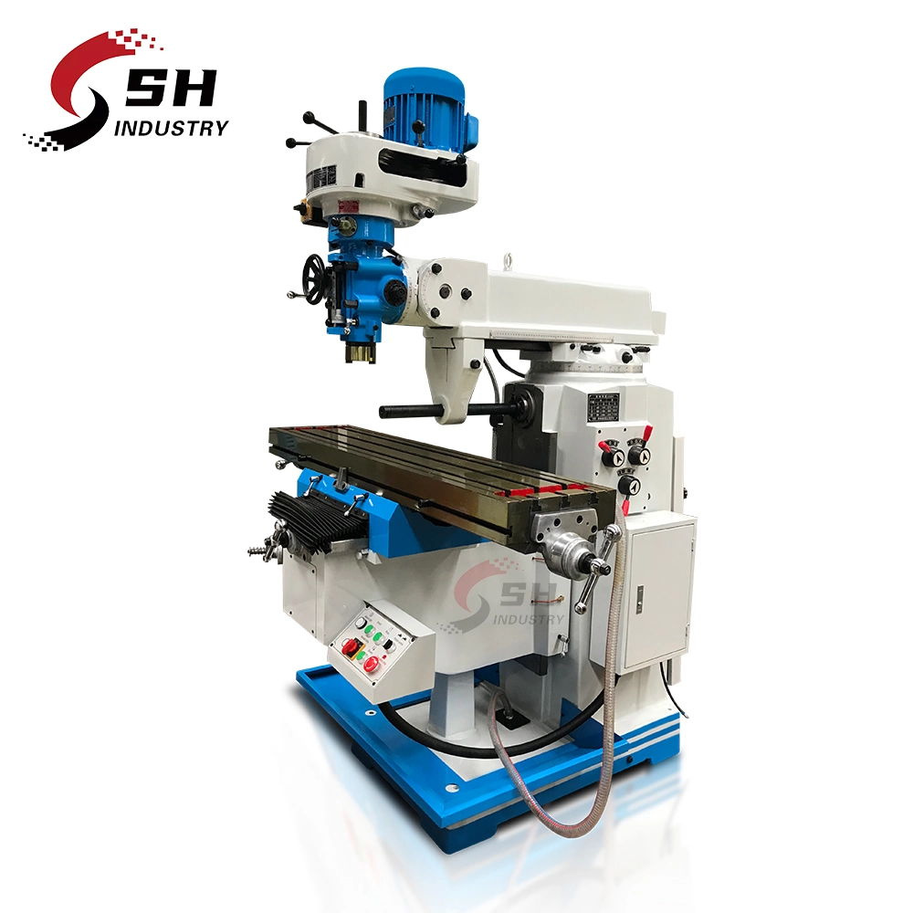 Fresadora Knee Type 5hw Horizontal and Vertical Universal Metal 3 Axis Turret Milling Machine Price