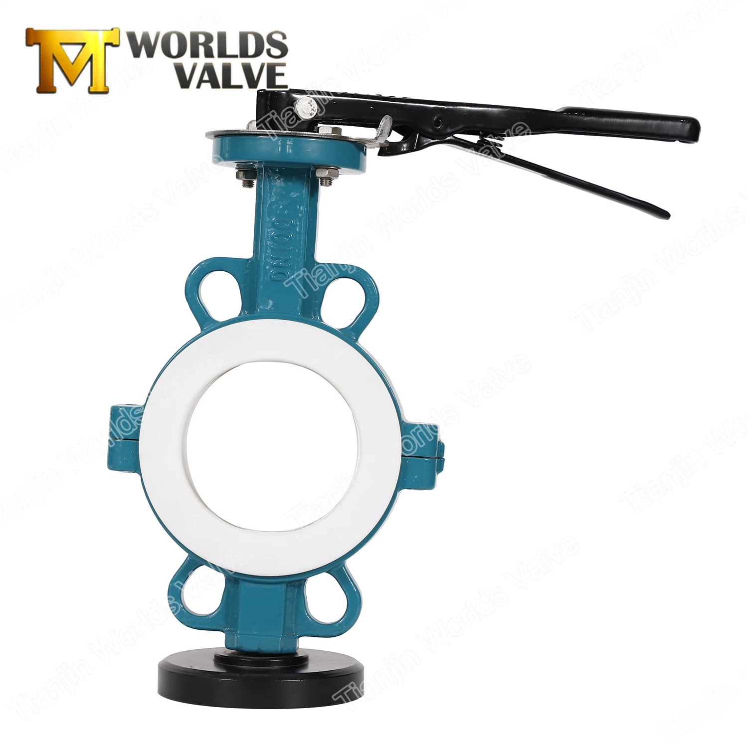 Full PTFE PFA Coated Wafer Butterfly Valve