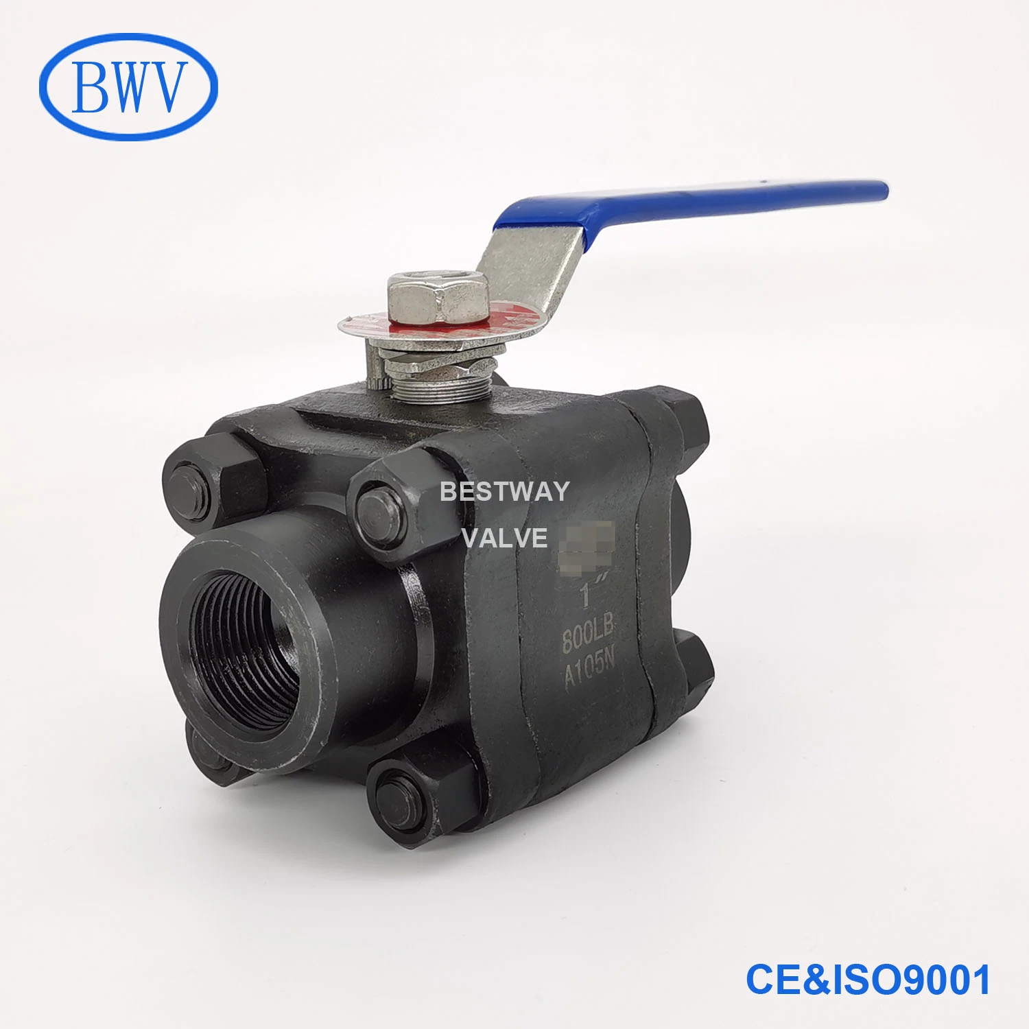 800lb A105n NPT Thread End Forged 3PC Carbon Steel Ball Valve