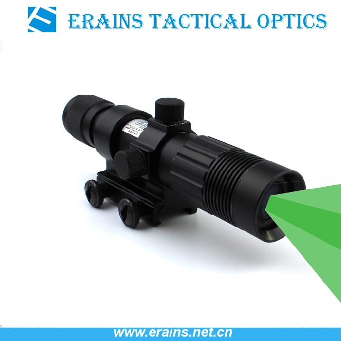 Night Vision Scope Solution Wire Cable Switch and Scope Ring Included Green Dazzling Laser Designator and Illuminator Flashlight Torch