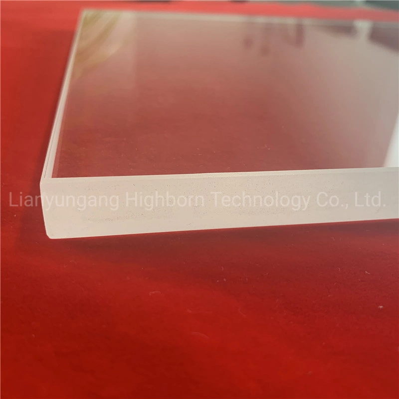 Heat Resistence High Purity Clear Square Shape Thick Wall Polishing Optical Quartz Glass Window