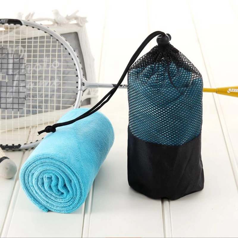 Super Soft and High Water Absorb Quality Outdoor Sport Towel with Microfiber Velour Fabric