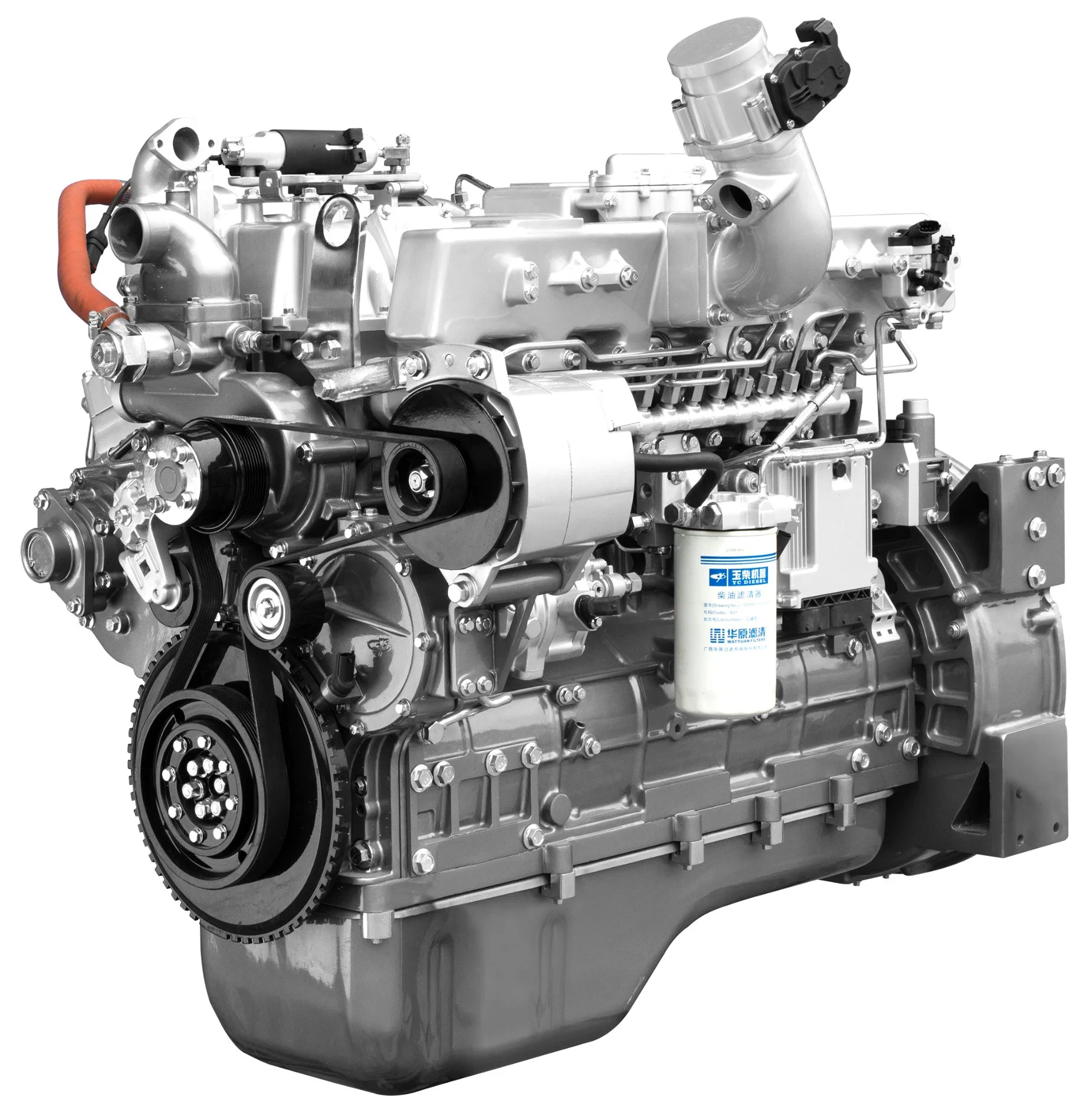 Yuchai Yc6ln Euro 5 motor a gasolina com potência de 240-280 cavalos