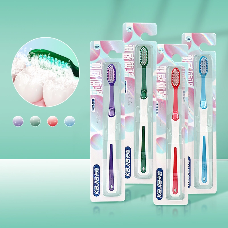 Cuidado personal de mayor venta cepillo dental de cabeza compacta extra suave para adultos