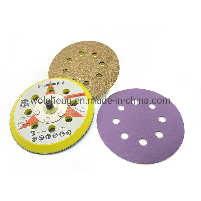 Factory Wholesale/Supplier Price 5 Inch 8 Hole Sanding Back Pad