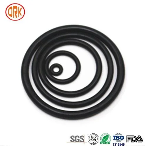 FDA Wras LFGB Approved Black NBR O-Ring Wear Resistant Rubber Valve Seal