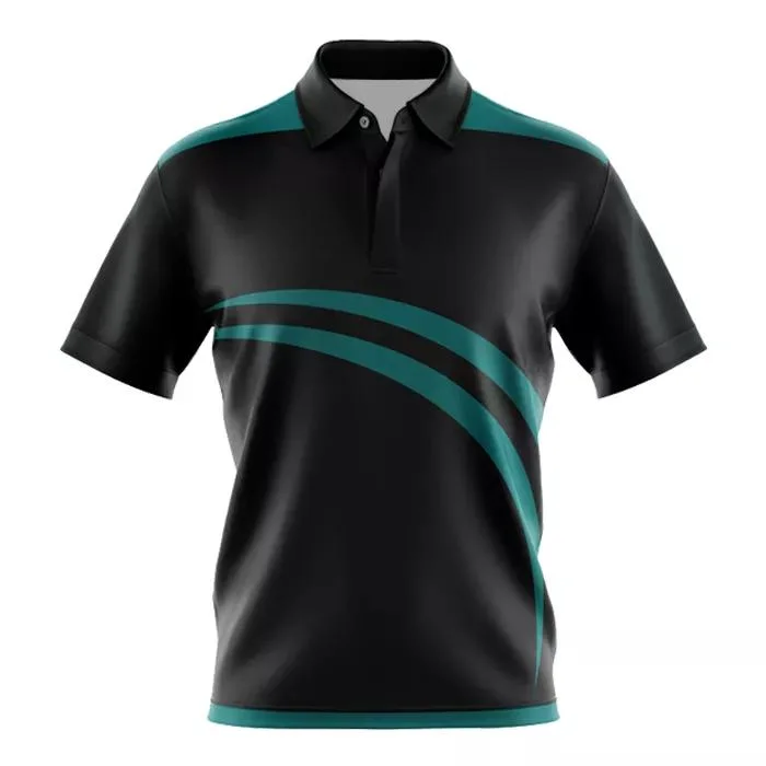 100%Polyester Reflective Custom Sports Men Golf Polo Shirt