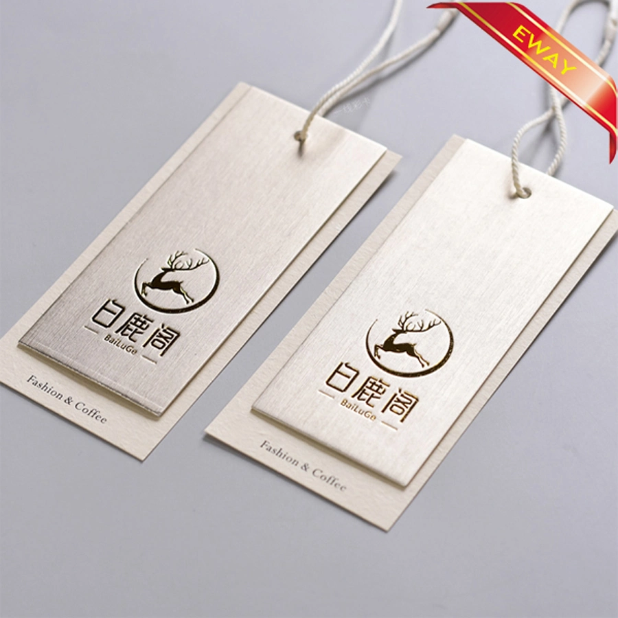 Kraft Printed Garment Hang Tag Men Sport Brand Tag