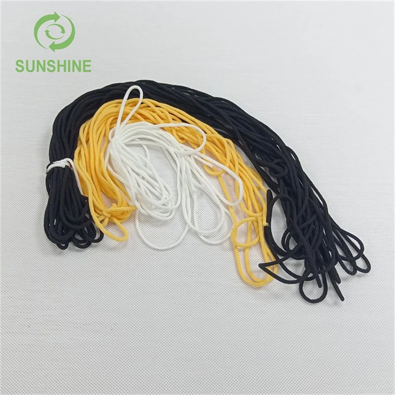 Round/Flat Elastic Band Earloop for Mask KN95 FFP2 Ear Loop