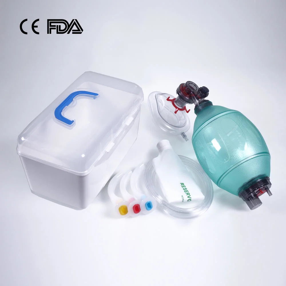 PVC Resuscitator Factory PVC Ambu Bag Factory avec ce Sac Ambu FDA pour enfant adulte de taille pédiatrique