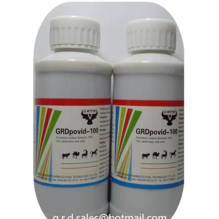 Animal Use Veterinary Drug Povidone Iodine 10% Oral Solution with Good Quality