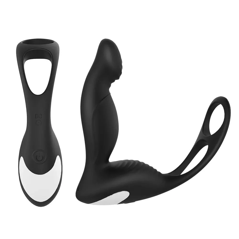 Sex Toy for Man Adult Electric Shock Prostate Stimulator Silicone 9 Speeds Vibrator