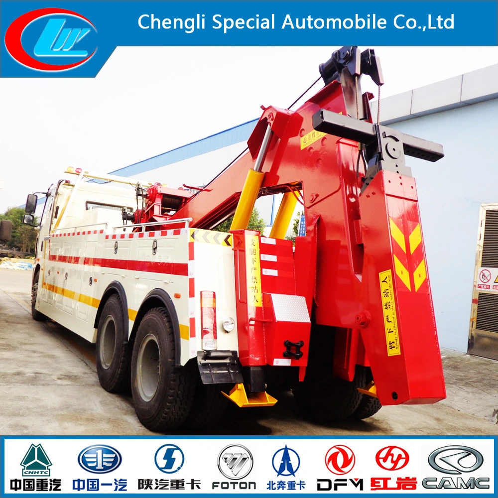 Recovery Truck Road Emergency Rescue Towing Crane Truck with Telescopic Boom