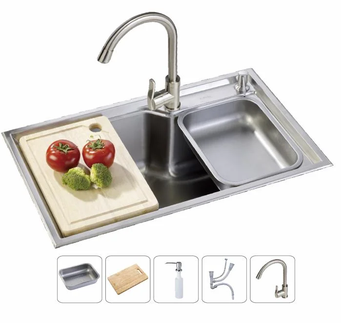 Wellmax Modern Outdoor Washing Ss Basin Sink Stainless Steel Double Bowl Laundry Restaurant Enamel Kitchen Tensile Sink