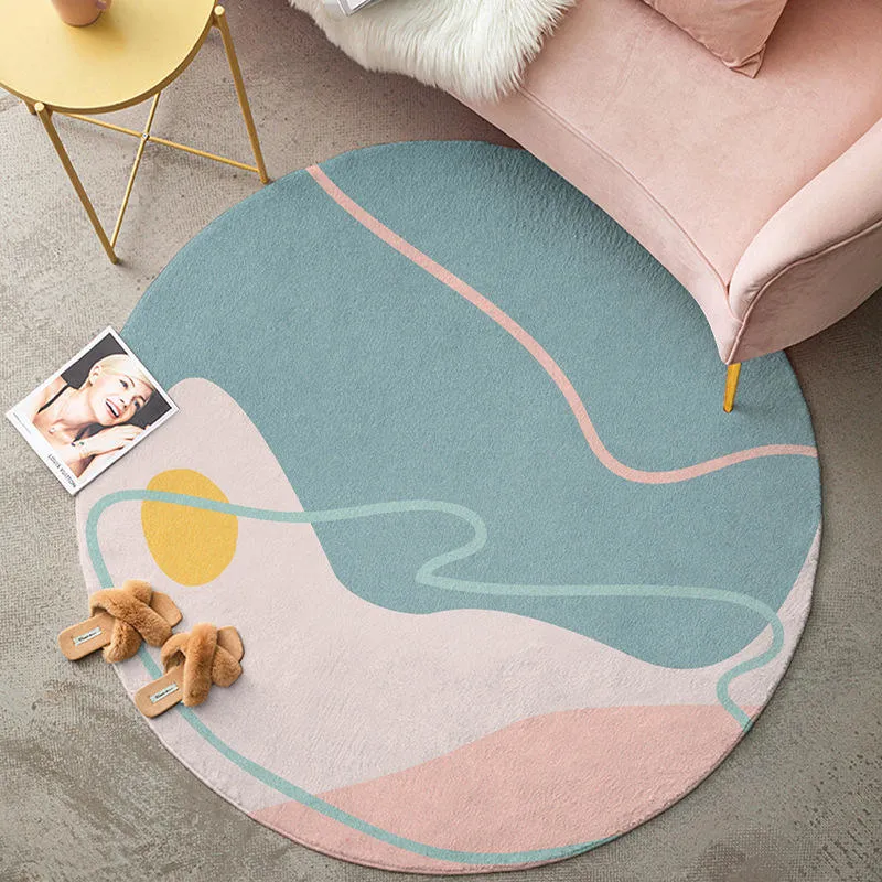 Round Carpet Diatomaceous Earth Absorbent Non Slip Floor Bathroom Diatomite Bath Mat