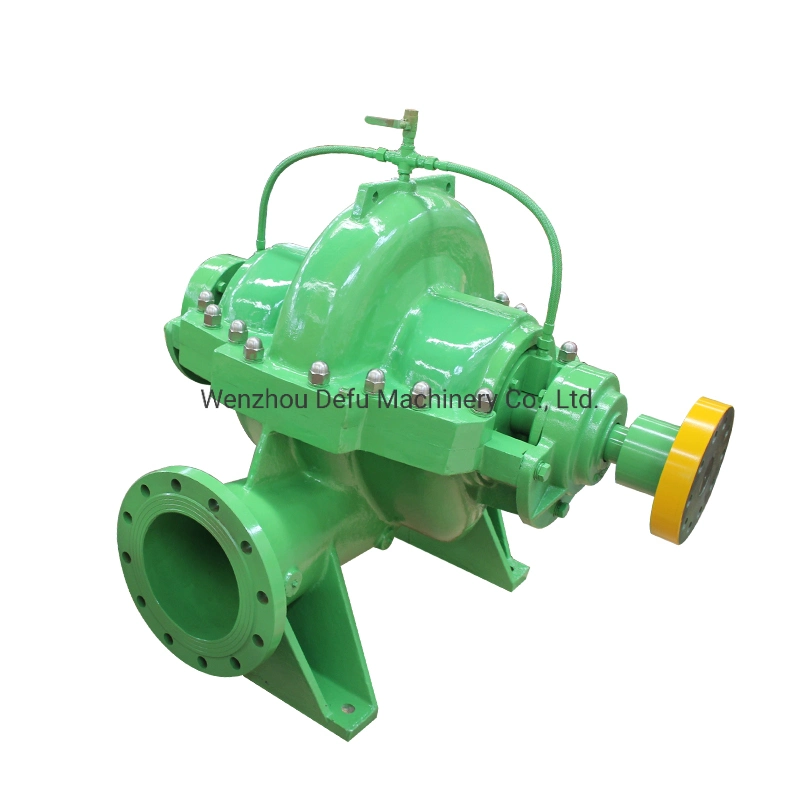 Pompes à eau centrifuges à double corps avec moteur diesel horizontal de 750 gpm.